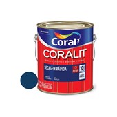 Esmalte Sintético Coralit Secagem Rápida Brilhante Azul Del Rey 3,6L Coral