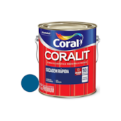  Esmalte Sintético Coralit Secagem Rápida Brilhante Azul França 3,6L Coral