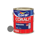 Esmalte Sintético Coralit Secagem Rápida Brilhante Cinza Médio 3,6L Coral Esmalte Sintético Coralit Secagem Rápida Brilhante Cinza Médio 3,6L Coral