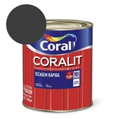 Esmalte Sintético Coralit Secagem Rápida Brilhante Preto 0.9L Coral