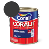  Esmalte Sintético Coralit Secagem Rápida Brilhante Preto 3.6L Coral