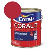 Esmalte Sintético Coralit Secagem Rápida Brilhante Vermelho 3.6L Coral