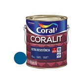 Esmalte Sintético Coralit Ultra Resistência Alto Brilho Azul Franca 3,6L Coral