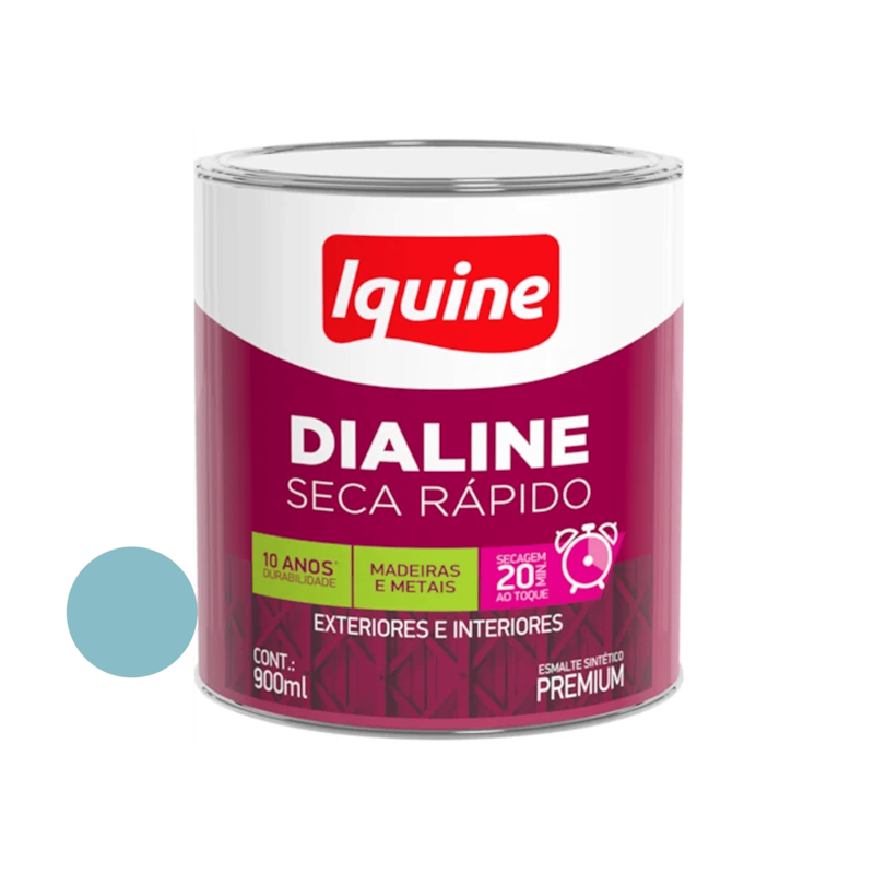 Esmalte Sintético Dialine Seca Rápido Azul Celeste 900ml Iquine