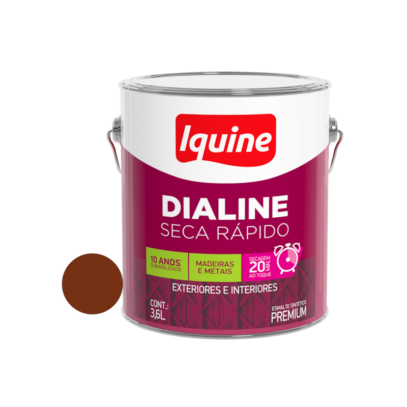 Esmalte Sintético Dialine Seca Rápido Cerâmica 3,6L Iquine