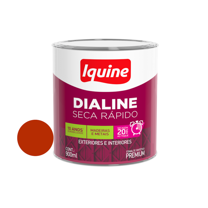 Esmalte Sintético Dialine Seca Rápido Cerâmica 900ml Iquine