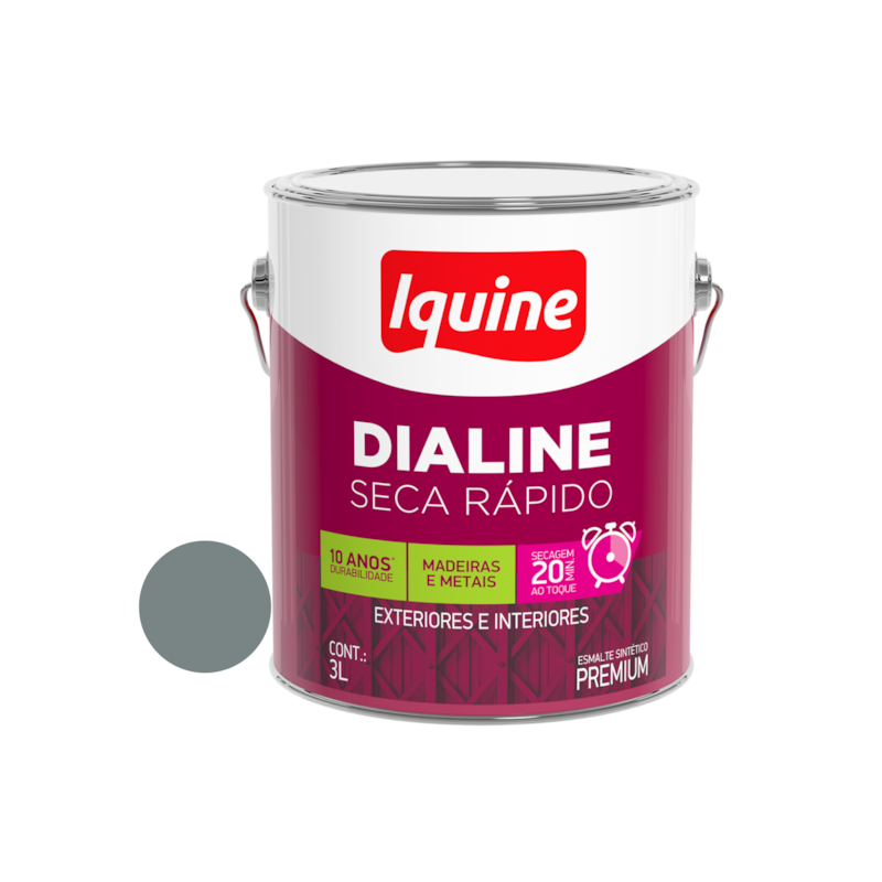 Esmalte Sintético Dialine Seca Rápido Marfim 3,0L Iquine