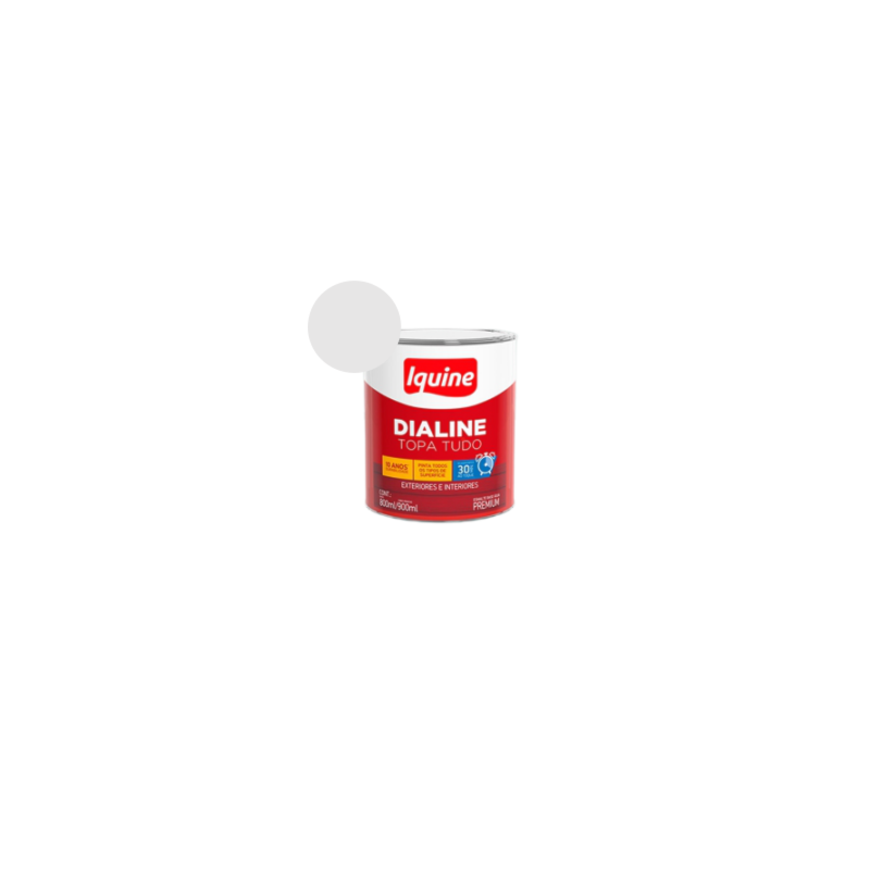 Esmalte Sintético Dialine Topa Tudo Alto Brilho Branco Gelo 0.9L Iquine