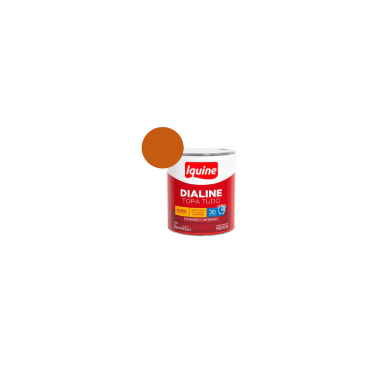 Esmalte Sintético Dialine Topa Tudo Alto Brilho Laranja 0.9L Iquine