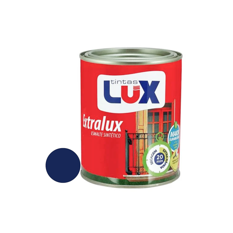 Esmalte Sintético Extralux Brilhante Azul Del Rey 900ml Lux