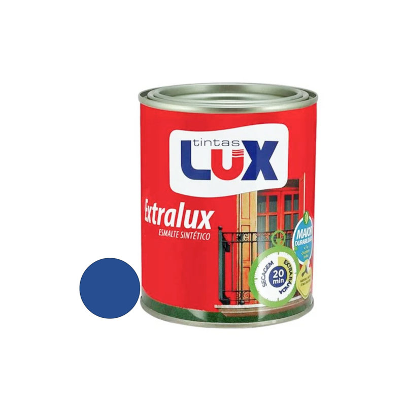 Esmalte Sintético Extralux Brilhante Azul França 900ml Lux