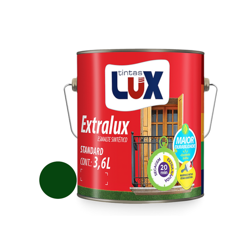 Esmalte Sintético Extralux Brilhante Verde Folha 3,6L Lux