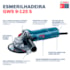 Esmerilhadeira Angular GWS 9-125S 900W 220V Bosch