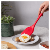 Espátula de Silicone Duplo Lisa Vermelho Oikos