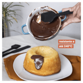 Espátula de Silicone Reta Pão Duro Preta Oikos