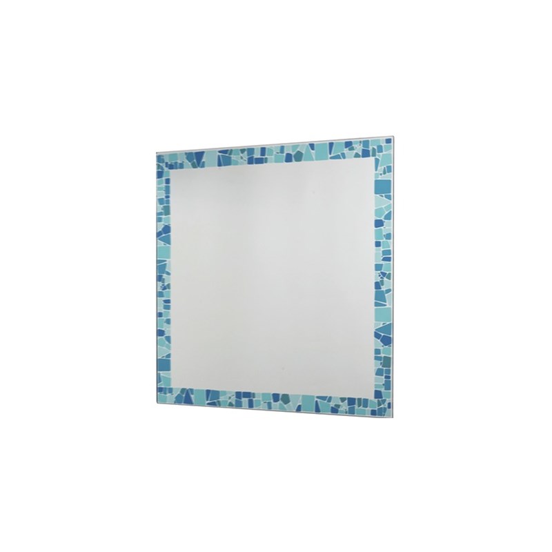 Espelho 52,5x54 Cris Colore mosaico Azul 272 Cris Metal  