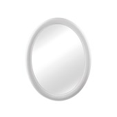 Espelho com Moldura Oval Branco Primafer