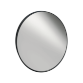 Espelho Oval Cris Belle Perfil Black 485x575mm Cris Metal