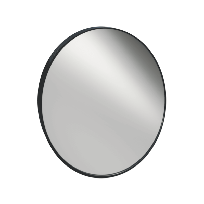 Espelho Oval Cris Belle Perfil Black 485x575mm Cris Metal