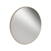 Espelho Oval Perfil Champagne 485x575mm Cris Metal