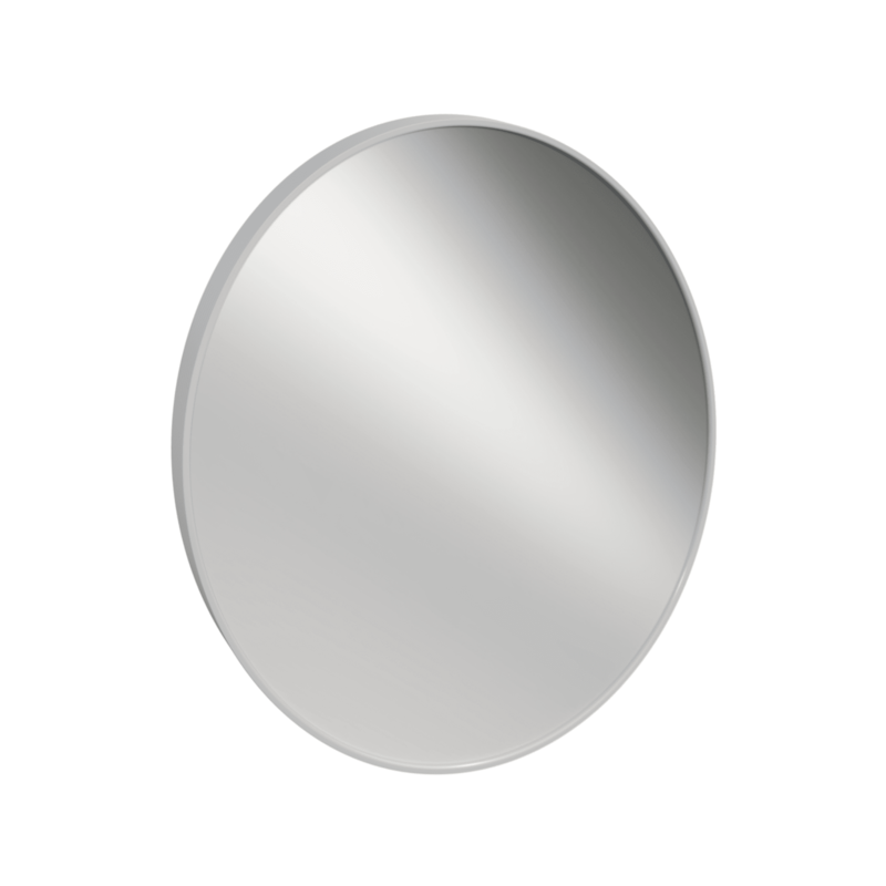 Espelho Oval Perfil Silver 485x575mm Cris Metal