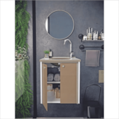 Espelho Redondo Perfil Champagne 480mm Cris Metal