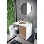 Espelho Redondo Perfil Silver 480mm Cris Metal