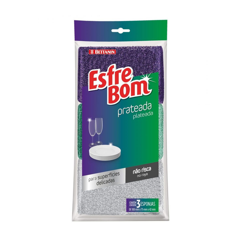 Esponja Esfrebom Prateada C3 Bettanin