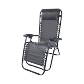 Espreguiçadeira Dobrável em Aço SH212A Cinza Casa Ok