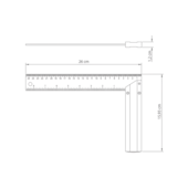 Esquadro 10" Tramontina