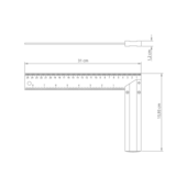 Esquadro Básico Metálico 12" Tramontina