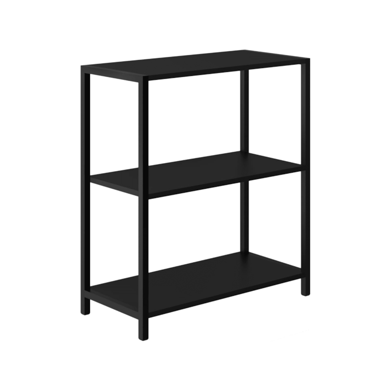 Estante 3 Níveis 64x30x72cm Preto Prat-K