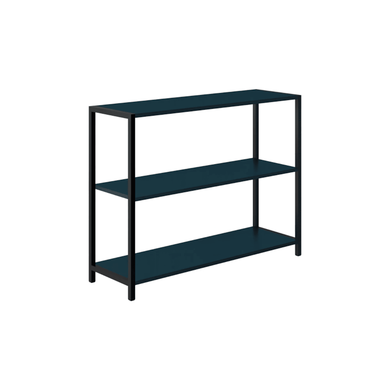 Estante 3 Níveis 94x30x72cm Azul Petróleo Prat-K