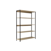 Estante 5 Níveis 90x30x135cm Nogueira Prat-k Estante 5 Níveis 90x30x135cm Nogueira Prat-k