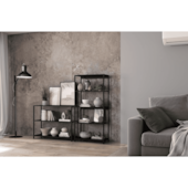 Estante 5 Níveis 94x30x135cm Preto Prat-K