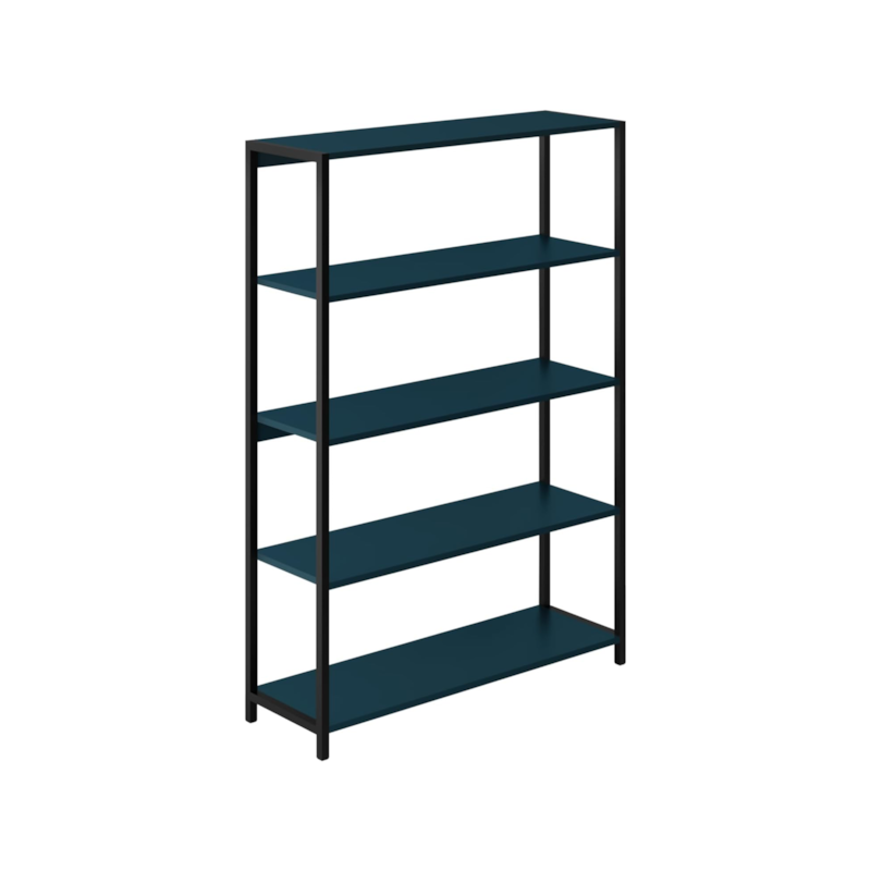 Estante Azul Petróleo 5 Níveis 94x30x135cm Prat-k