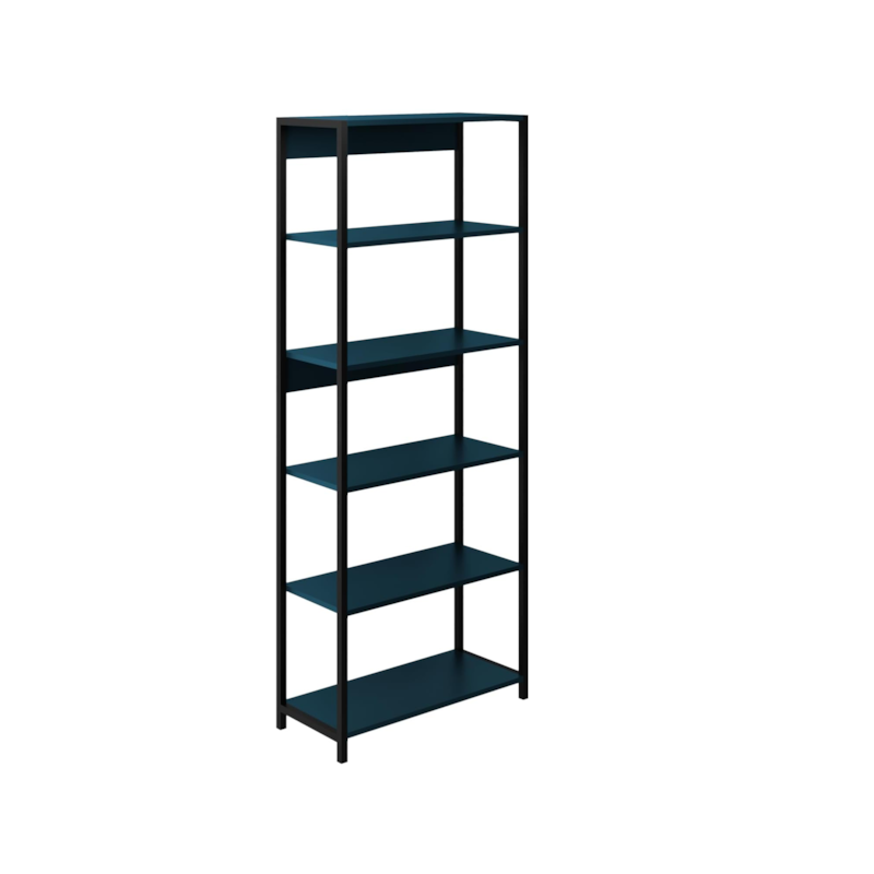 Estante Azul Petróleo 6 Niveis 64x30x167cm Prat-k