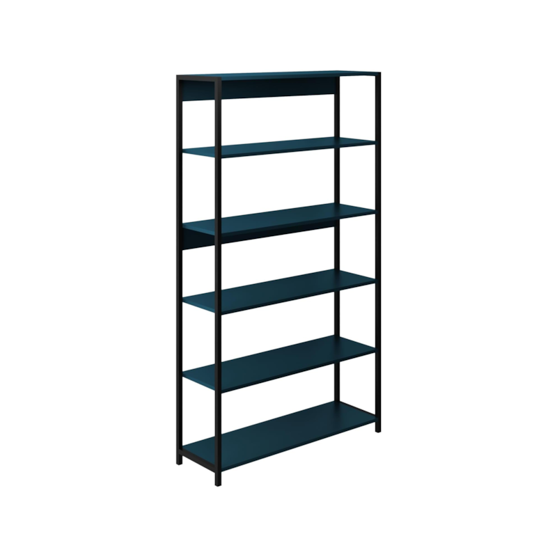 Estante Azul Petróleo 6 Níveis 94x30x167cm Prat-k