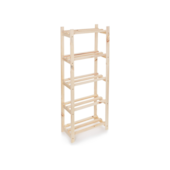 Estante de Madeira Modular 5 Prateleiras Bemfixa