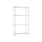 Estante Multiuso em Aço com 4 Prateleiras 180x90x45cm Cromado Casa Ok Estante Multiuso em Aço com 4 Prateleiras 180x90x45cm Cromado Casa Ok