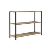 Estante Nova York 3 Níveis 90x30x72cm Nogueira Prat-K Estante Nova York 3 Níveis 90x30x72cm Nogueira Prat-K