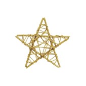 Estrela Rattan Ouro 15cm Cromus