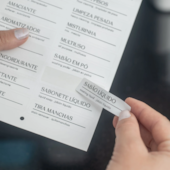 Etiquetas Adesivas Branco Fechado Ou