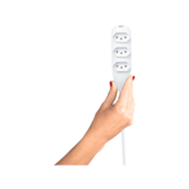 Extensão Elétrica 3 Tomadas 3 Pinos 3M Branco Intelbras