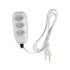 Extensão Elétrica Compacta com Cordão Paralelo 2P 10A 250V 1,5m Branco Ilumi