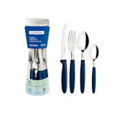 Faqueiro 24 Peças Ipanema Azul Tramontina Faqueiro 24 Peças Ipanema Azul Tramontina