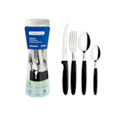 Faqueiro 24 Peças Ipanema Preto Tramontina Faqueiro 24 Peças Ipanema Preto Tramontina