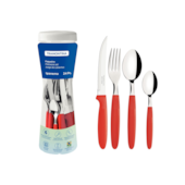 Faqueiro 24 Peças Ipanema Vermelho Tramontina Faqueiro 24 Peças Ipanema Vermelho Tramontina