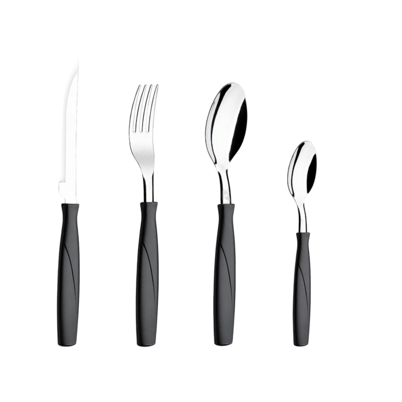 Faqueiro Itaparica 24 Peças Preto Brinox