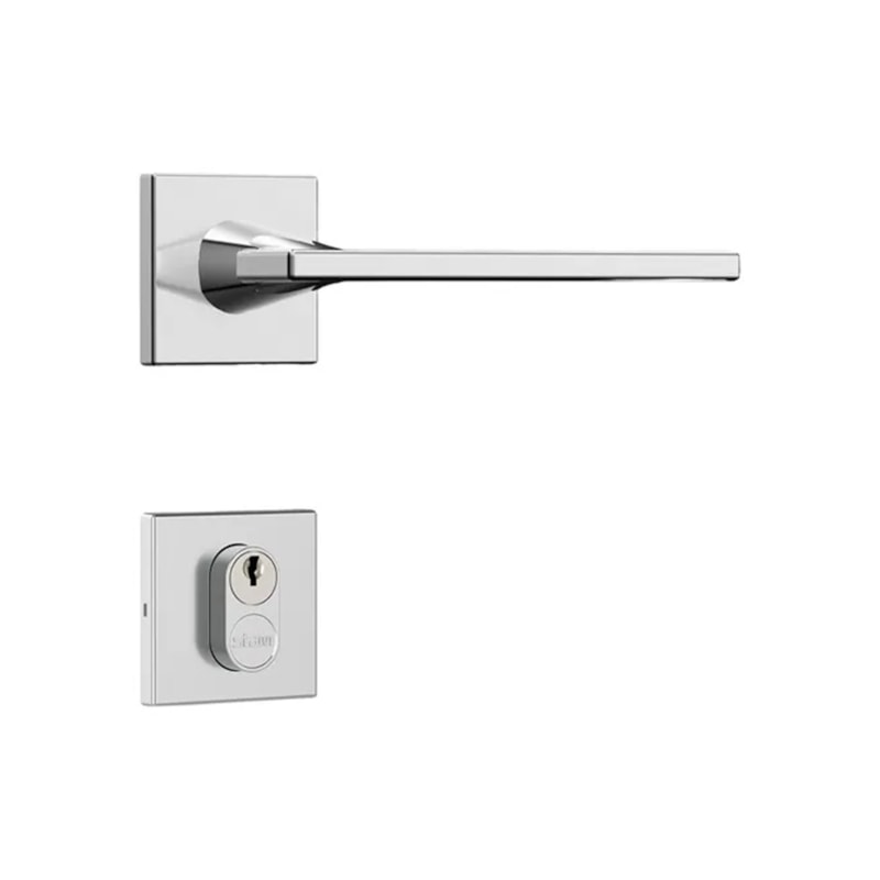 Fechadura Classic 3000 Inox Escovado Roseta Externa Stam
